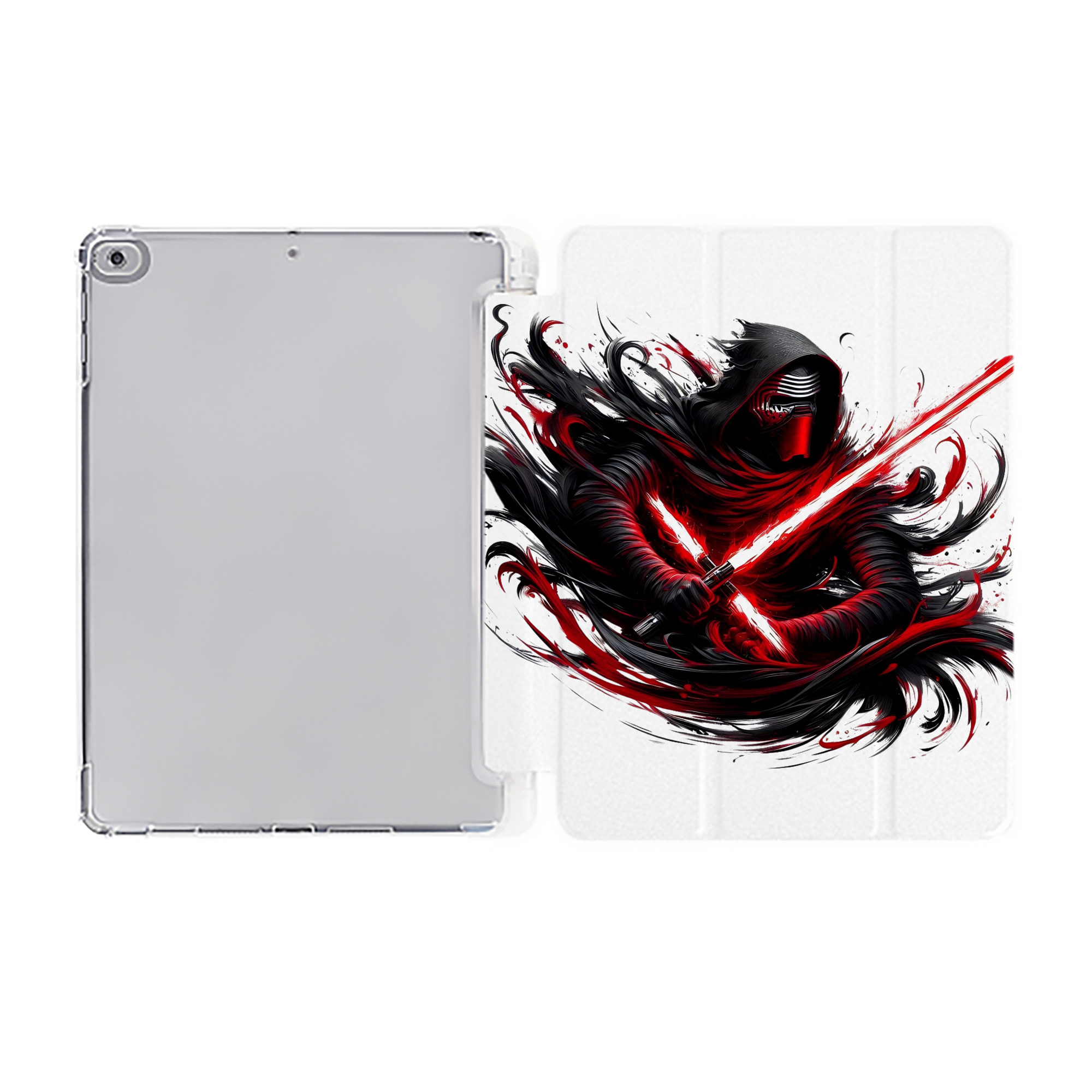 （画像用） スター・ウォーズ Star Wars IPad ケース ペン収納付き 三つ折りスタンド PUレザー×シリコン 対応機種9.5/10.5/10.9インチ